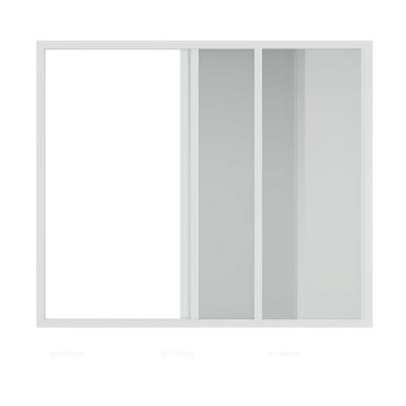 Душевая шторка на ванну Creto Avalon 5.0 130х145 см SH00068 профиль белый, стекло прозрачное - 2 изображение