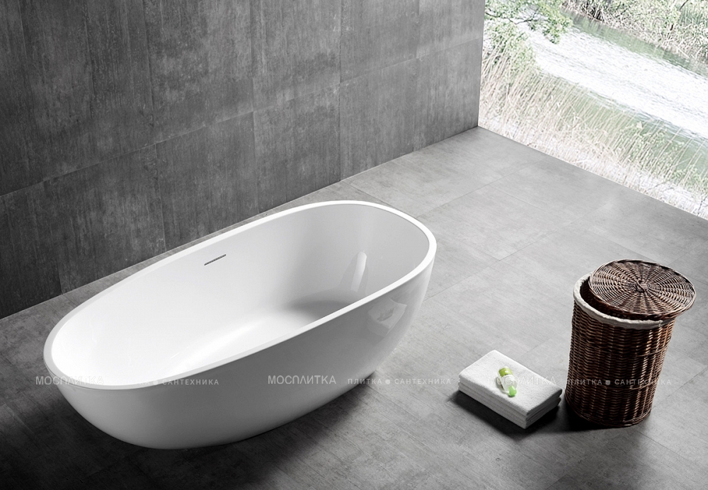 Акриловая ванна Abber 150х75 см AB9356-1.5, белый - изображение 2