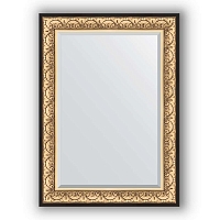 Зеркало в багетной раме Evoform Exclusive BY 1301 80 x 110 см, баРокко золото