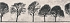 Керамическая плитка Meissen Вставка Willow Sky деревья светло-серый 29x89 