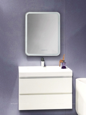 Зеркальный шкаф Creto Attento 60x84см с LED-подсветкой 18-840140A - 3 изображение