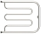 Полотенцесушитель водяной Сунержа Лира 50х65 см 00-4011-5065 без покрытия - изображение 2
