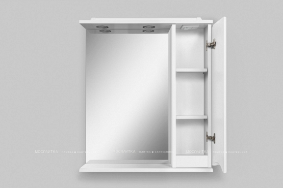 Зеркальный шкаф Am.Pm Like M80MPR0651WG правый 65 см белый глянец с подсветкой - 8 изображение