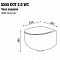 Унитаз подвесной AeT Dot 2.0 с креплениями, серый матовый S555T0R0V6116 - 3 изображение