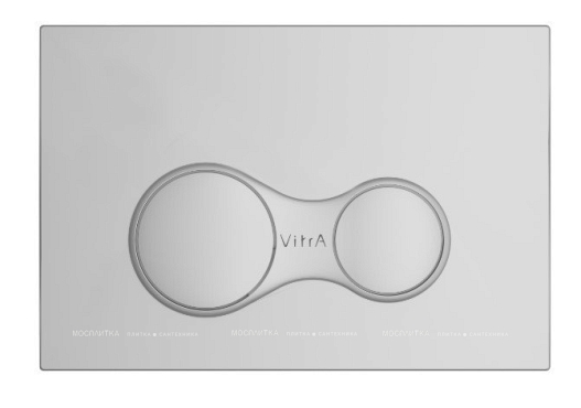 Комплект безободкового унитаза VitrA Sento Hygiene 9830B003-7207, кнопка глянцевый хром - 4 изображение
