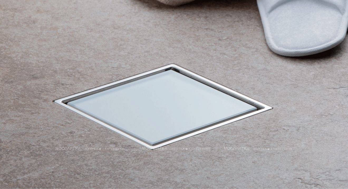 Душевой трап Pestan Confluo Standart Dry 1 White Glass 10x11 - изображение 2