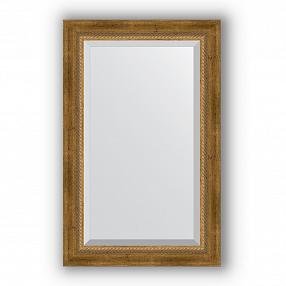 Зеркало в багетной раме Evoform Exclusive BY 3406 53 x 83 см, состаренная бронза с плетением