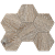 Мозаика Ametis  DA04 Hexagon 25x28,5 непол. 10 мм