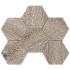 Мозаика Ametis DA04 Hexagon 25x28,5 непол. 10 мм 