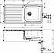 Кухонная мойка Hansgrohe S4111-F400 43341800, под сталь - изображение 2