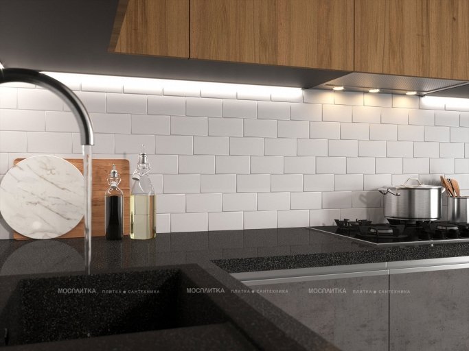 Дизайн Кухня в стиле Современный в белом цвете №12483 - 2 изображение