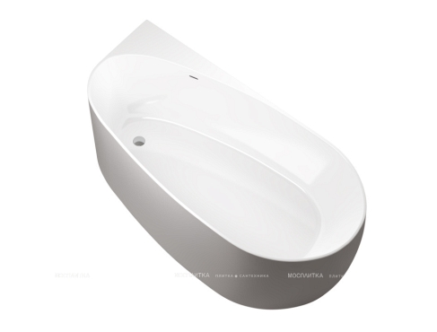 Акриловая ванна Allen Brau Priority 170x80 2.31002.20/PGM белый глянец /платиново-серый - 2 изображение