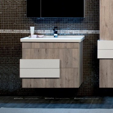 Комплект мебели для ванной Aquanet Мадейра 80 дуб кантри - 7 изображение