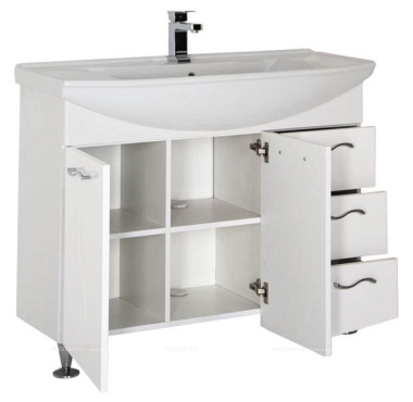 Комплект мебели для ванной Aquanet Моника 105 - 5 изображение