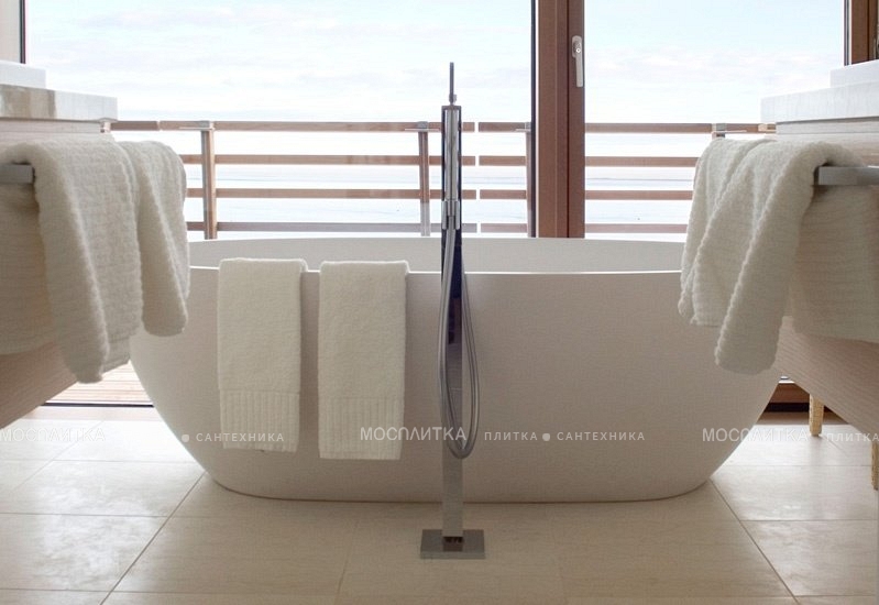 Смеситель для ванны Axor Citterio 39451000 напольный, с ручным душем, хром - изображение 3