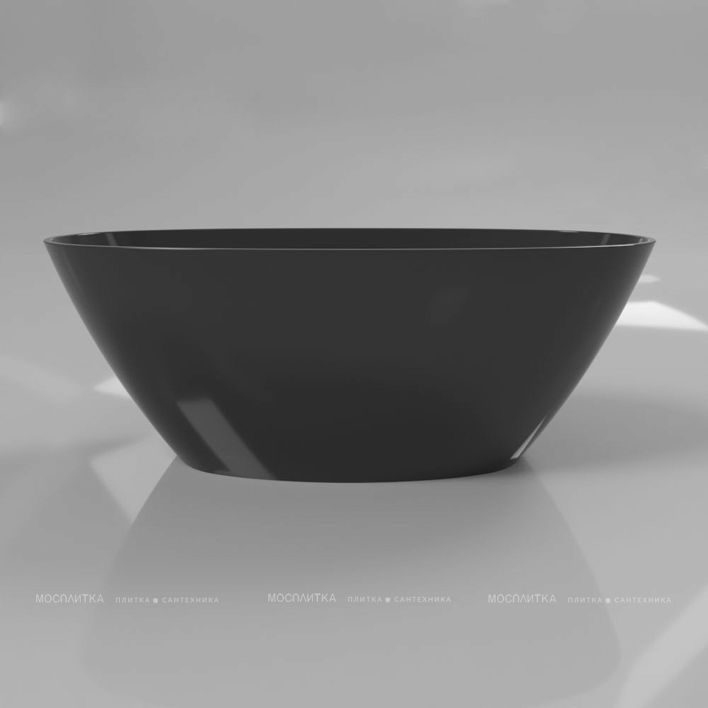 Ванна из искусственного камня 160х75 см Whitecross Onyx B 0205.160075.101 глянцевая черная - изображение 3