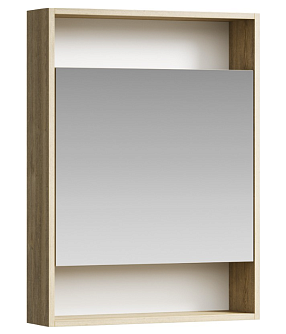 Зеркальный шкаф Aqwella Сити SIT0406DB 60 x 80 см настенный, дуб балтийский