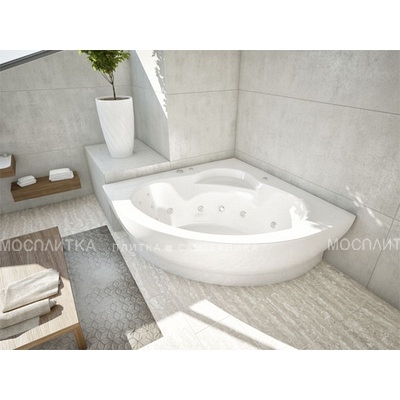 Акриловая ванна Aquatek Калипсо 146х146 см KAL146-0000005 с гидромассажем, белый - изображение 2