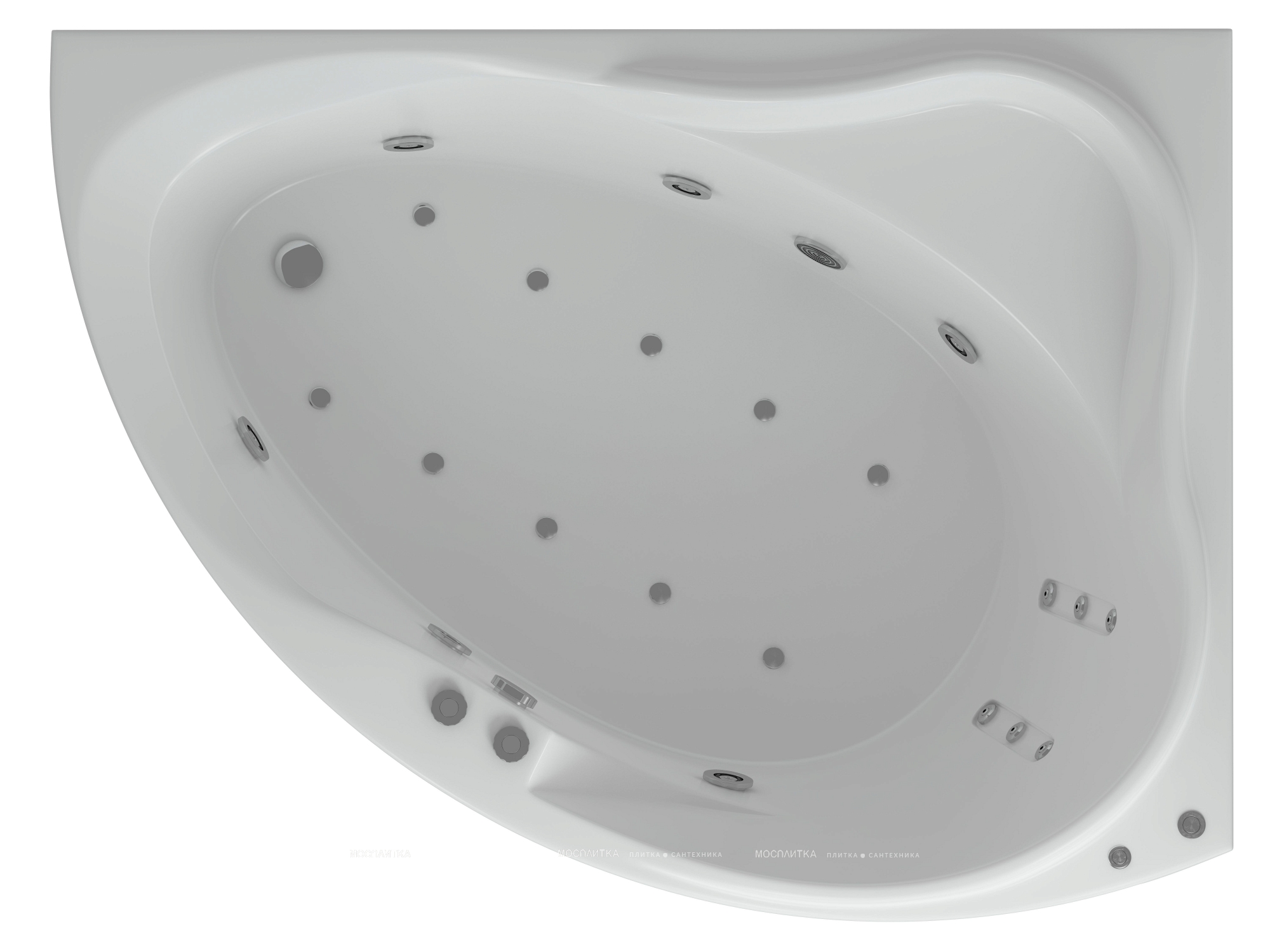 Акриловая ванна Aquatek Альтаир 160 см R на объемном каркасе - изображение 2