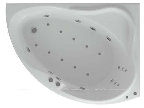 Акриловая ванна Aquatek Альтаир 160 см R на объемном каркасе - 2 изображение