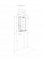 Зеркальный шкаф Aquaton Бекка PRO 50 белый, дуб сомерсет 1A214502BAC20 - 4 изображение