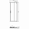 Реверсивная панель-дверь 80 см Ideal Standard CONNECT 2 Corner Square/Rectangular K9259V3 - 4 изображение