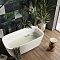 Акриловая ванна 150х75 см Black&White Swan SB350 глянцевая белая - изображение 3