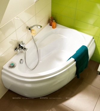 Акриловая ванна Cersanit Joanna 140х90 правая - 3 изображение
