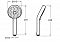 Душевая лейка Jacob Delafon Awaken Geometric E72415-TT 3 режима, d 11 см., хром - изображение 2