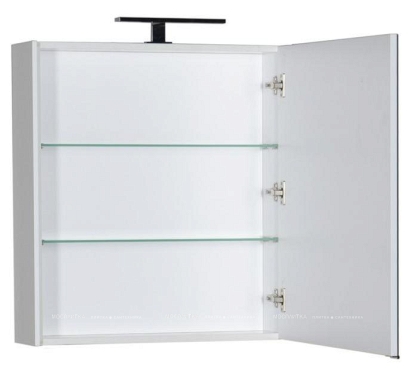 Зеркальный шкаф Aquanet Латина 70 белый - 2 изображение