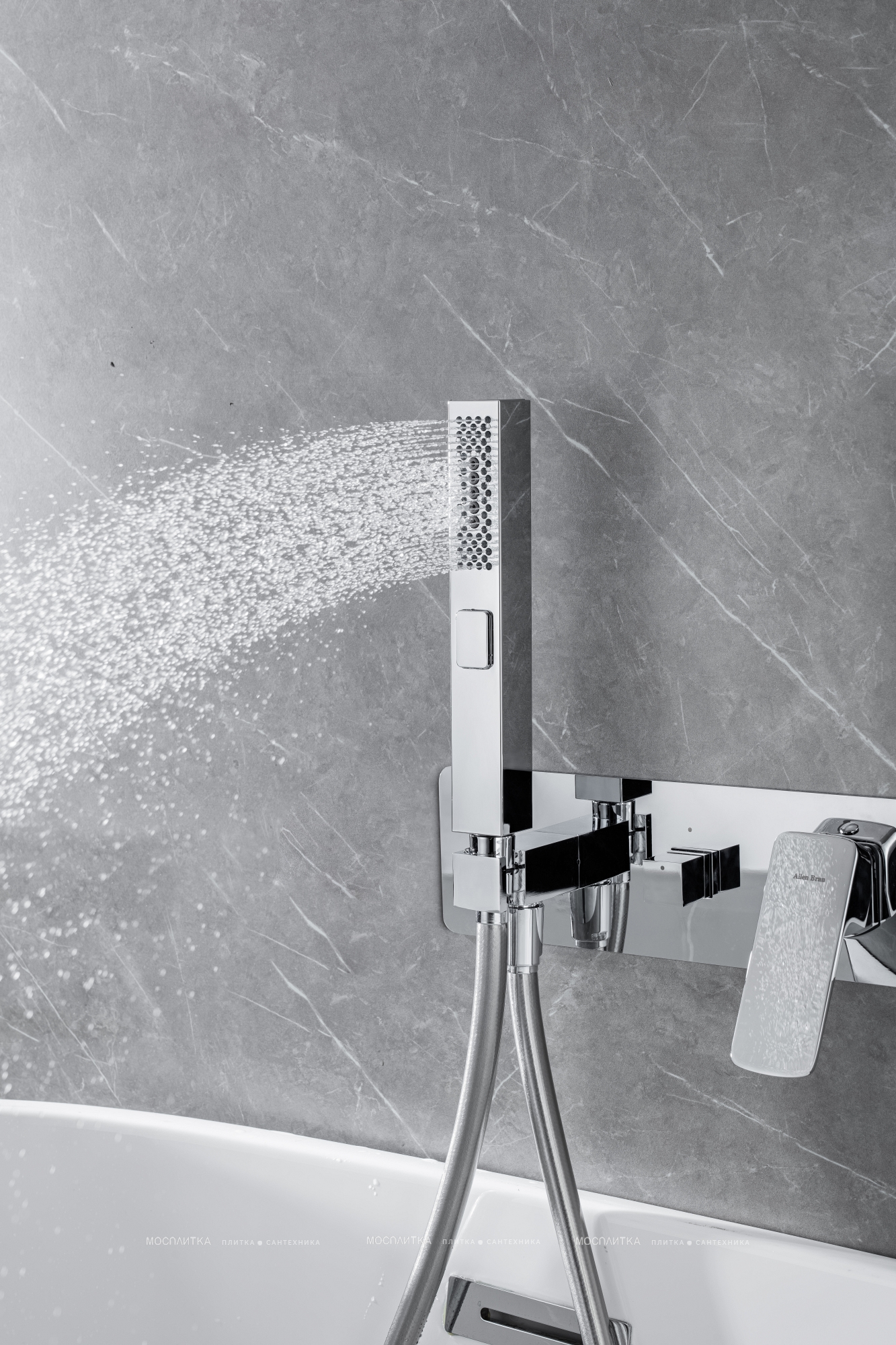 Смеситель для ванны с душем Allen Brau Infinity 5.21007-00 (с внутренней частью) - изображение 10