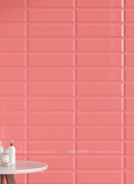 Плитка Аккорд розовый грань 8,5x28,5