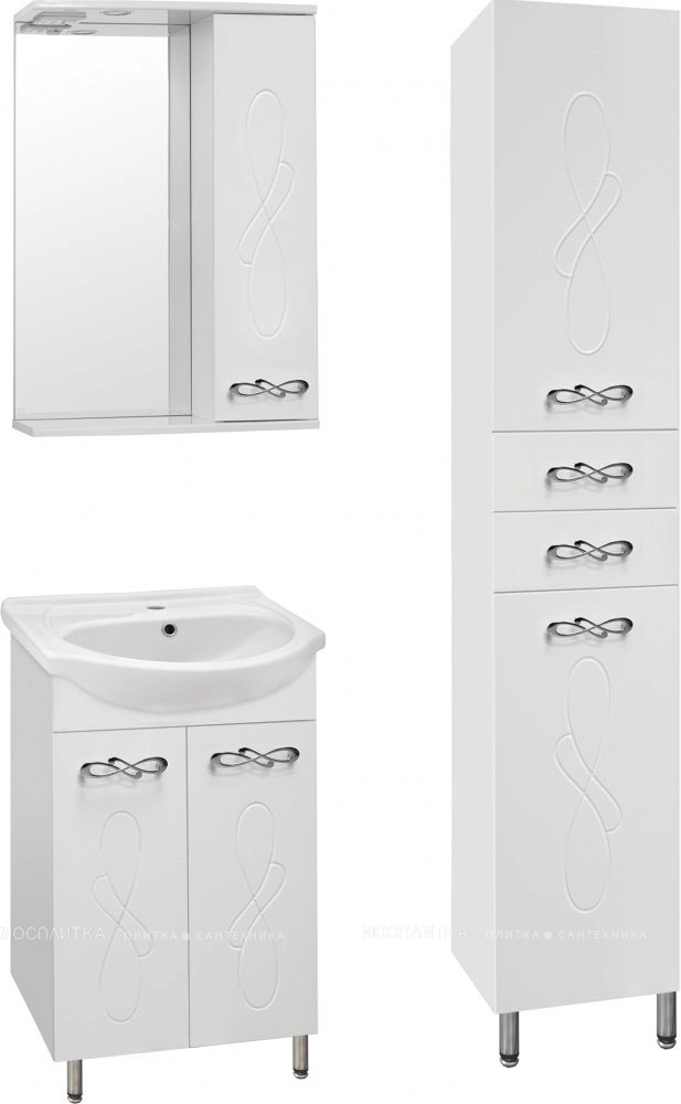 Зеркальный шкаф Style Line Венеция 55/С белый - изображение 2