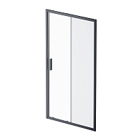 Душевая дверь Am.Pm Gem 110 см W90G-110-1-195BM стекло прозрачное / матовое, профиль черный1