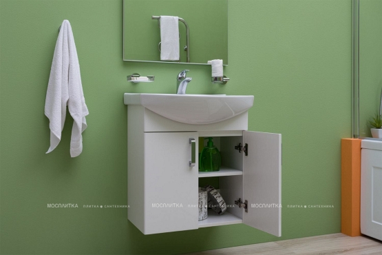 Комплект мебели для ванной Aquanet Ирис 60 2 фасада - 9 изображение