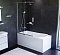 Набор Am.Pm Like: Ванна 150x70 см с каркасом и шторкой, душевой системой, W80ASET-150SL